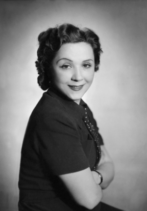 Lucie English (b/w photo)
