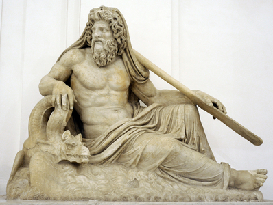 Statue of a river divinity, Farnese Collection of Rome, Field of Mars, 2nd century AD, Italy