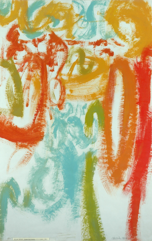 Elsham Road Gardens (oil on paper)