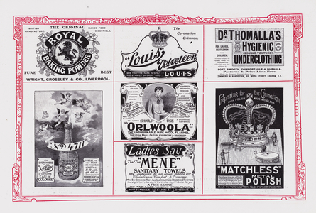 Page of advertisements for The Gentlewoman (litho)