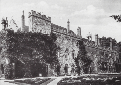 The Cloisters (b/w photo)