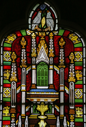 Canopy with birds (stained glass)