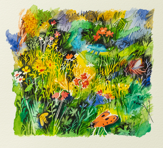 Meadow Bugs, 2023 (watercolour)