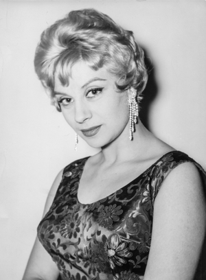 Mara Berni, Rome, Italy, 1956 (b/w photo)