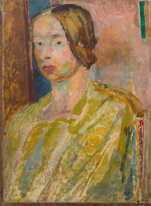 Portrait of Mary Hutchinson, 1915 (Oil on board)