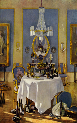 A Chateau in France (colour litho)