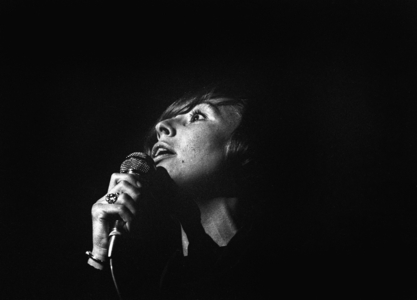 Georgette Lemaire on Stage in Bobino September 17, 1969 (b/w photo)