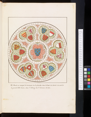 Monuments and epitaphs in the churches of Normandy Champagne and Bourgogne, c.1700 (drawing)