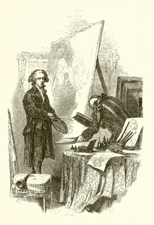 Sir Joshua Reynolds at Blenheim (engraving)