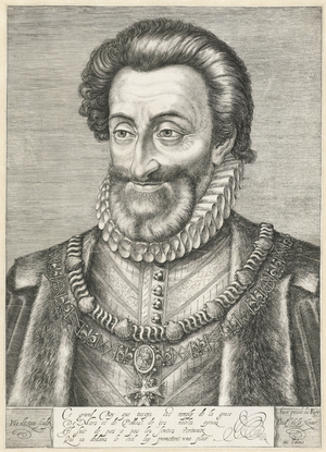 Portrait of King Henry IV of France, c.1600 (engraving)