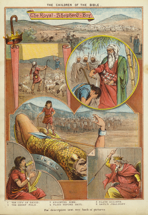 The Children of the Bible: The Royal Shepherd Boy (chromolitho)