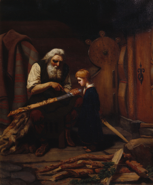 The Blacksmith, 1865 (oil on canvas)