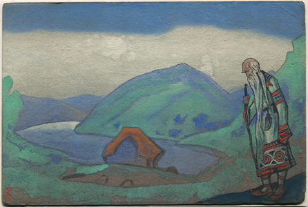 The Sage, décor and costume design for Stravinsky's ballet 'Le Sacre du Printemps', 1944 (tempera on cardboard)