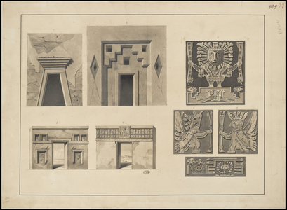 A collection of Waldeck's original artwork of Mesoamerica, Box 6 of 22, 1831 (print)