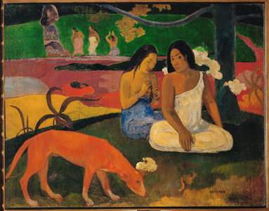 Arearea ou Joyeusetes (oil on canvas)