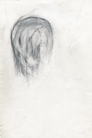 Erased Head I 2000 (pencil on paper)