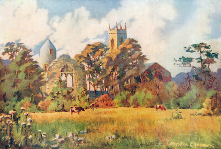 Dromiskin Church, Co Louth (colour litho)