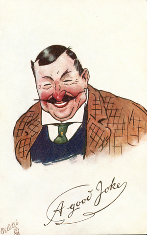 A good joke (colour litho)