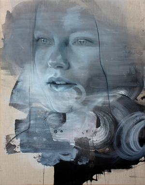 Singularity, 2016 (oil, ink, acrylic and charcoal on canvas)