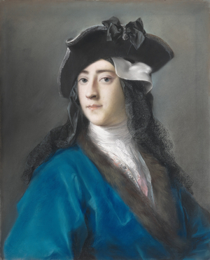 Gustavus Hamilton, Second Viscount Boyne, in Masquerade Costume, 1730-31 (pastel on paper, laid down on canvas)