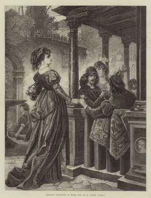 Fleuriste Florentine Au Moyen Age (engraving)