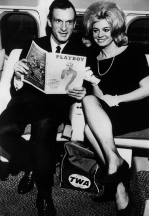 Hugh Hefner and Cynthia Maddox February 2, 1962 (b/w photo)
