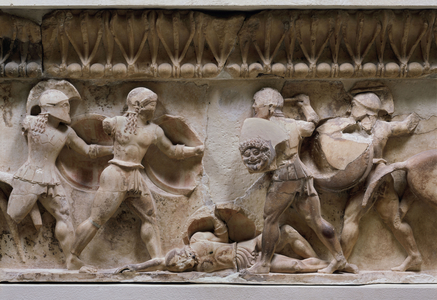 The Siphnian Treasury’s east pediment (frieze detail), -525 (Marble )