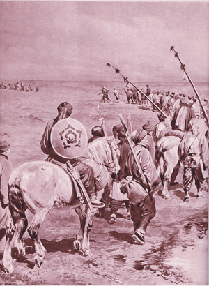 How 'John Chinaman' fights the plague: Guarding the borders (litho)