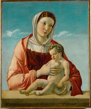 Madonna and Child (painting on wood)
