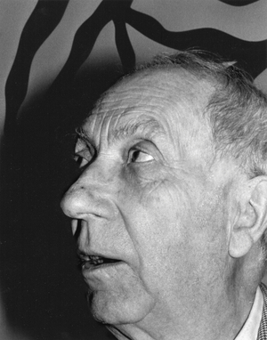 Arp, Jean 1964 (b/w photo)