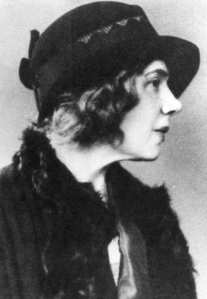 Leon Trotsky's second wife Natalia Sedova, 1929 (b/w photo)