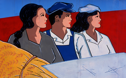 Vietnam: Revolutionary Socialist realist-style political posters can be seen in all corners of Vietnam