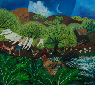 White Wash, 2013 (acrylic ink and gouache on canvas)