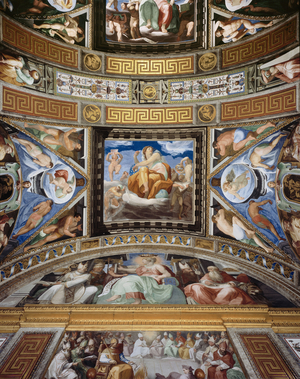 the Royal Library's painted vault., 1501 (fresco)