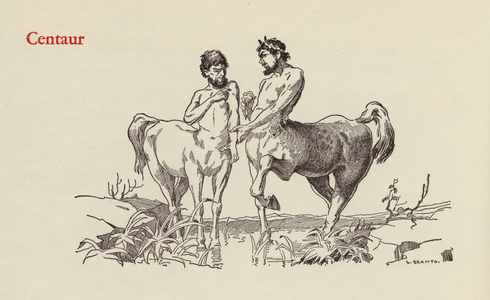 Picturesque Word Origins: Centaur (litho)