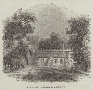 View of Wilford Church (engraving)