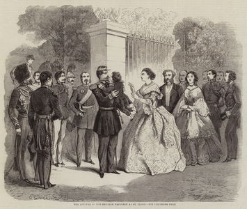 The Arrival of the Emperor Napoleon III at St Cloud (engraving)
