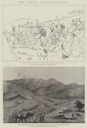 The Indian Frontier Rising (engraving)