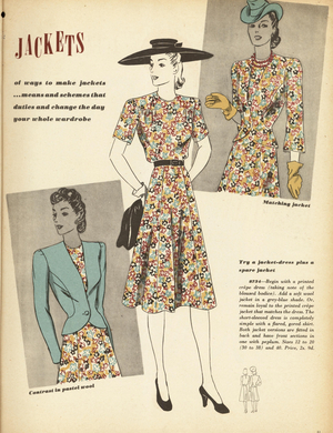 Dressmaking, Magazine Plate, UK, 1940s