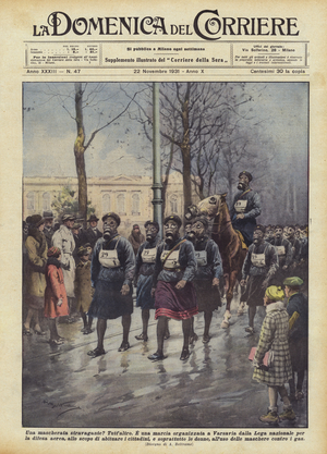 An extravagant masquerade? (colour litho)