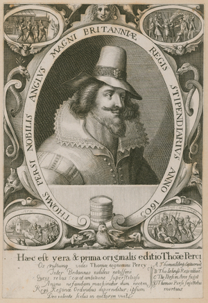 Thomas Percy, one of the conspirators in the Gunpowder Plot (engraving)