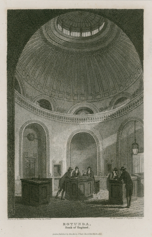 Bank of England, Sir John Soane's Rotunda (engraving)