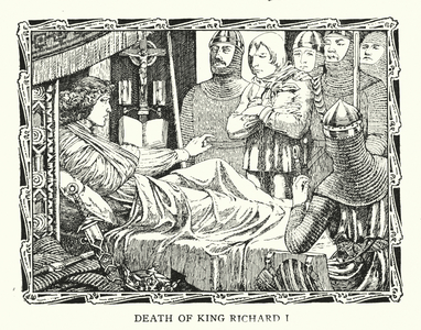 Death of King Richard I (litho)