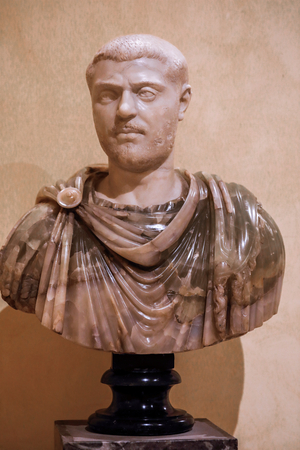 Male portrait,  first half of the third century (marble)