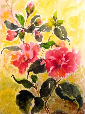 Camelias, 2017 (watercolour)