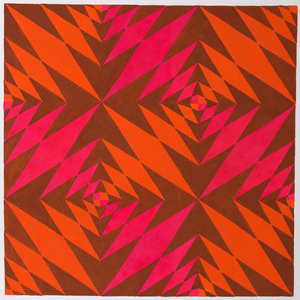 Pattern Design SB 1486, 1970-75 (gouache on paper)