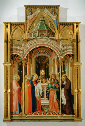 The Presentation in the Temple (tempera on wood)