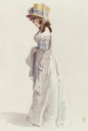 In the Eighteenth Century (colour litho)