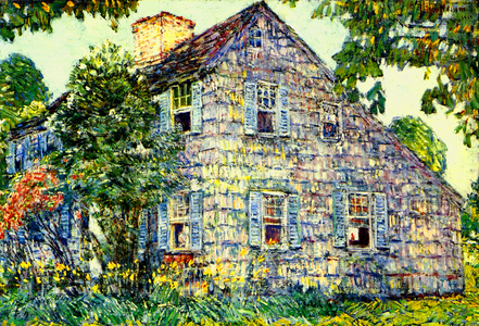 Old House, East Hampton, 1917 (watercolour, gouache & pencil on board)
