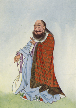 Lao Tzu (colour litho)